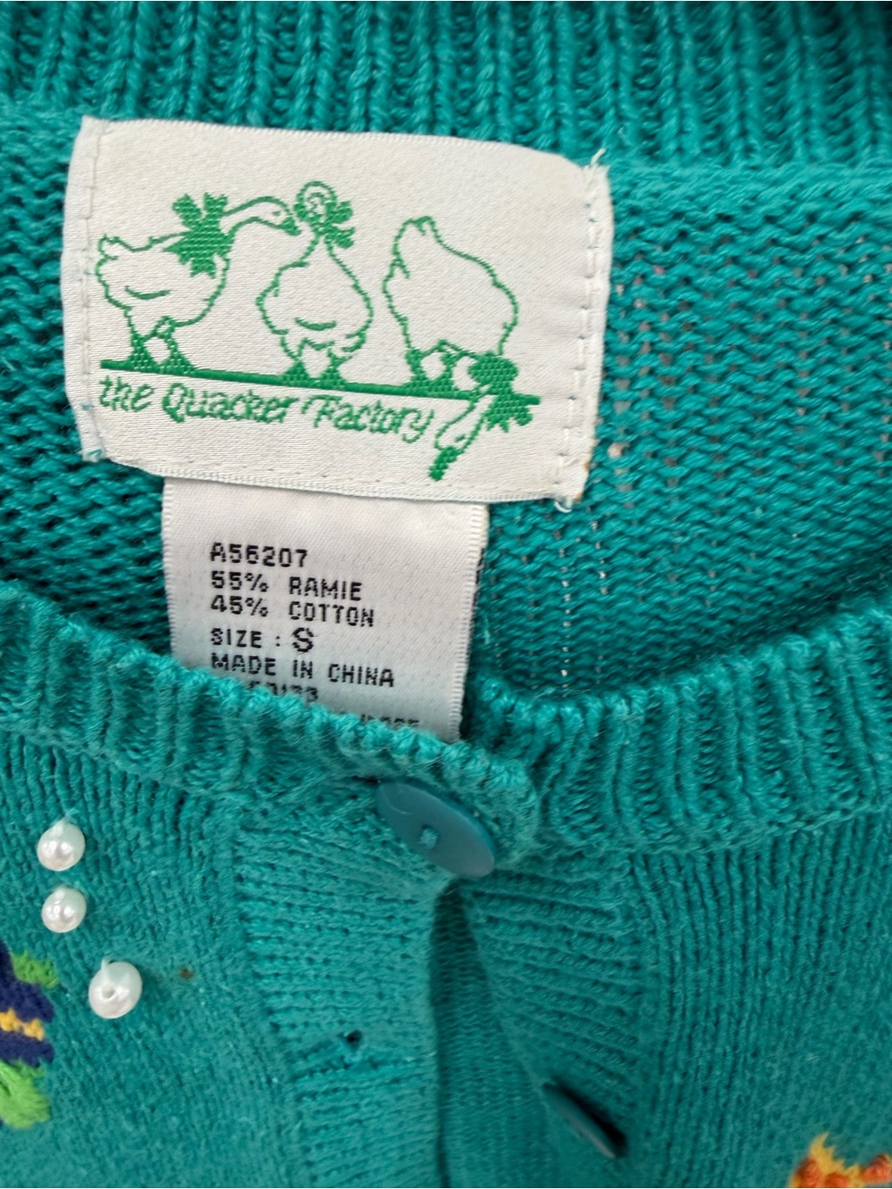 The Quacker Factory Fish Cardigan - Picture 2 of 3
